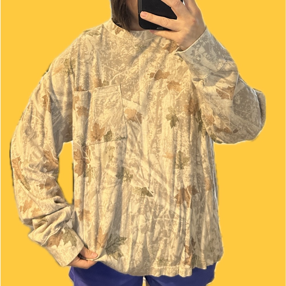 Abercrombie Camo Pocket Long Sleeve Tee